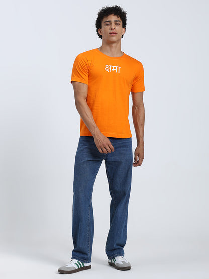 Shama Print Regular Fit Round Neck Cotton T-Shirt for Men & Women