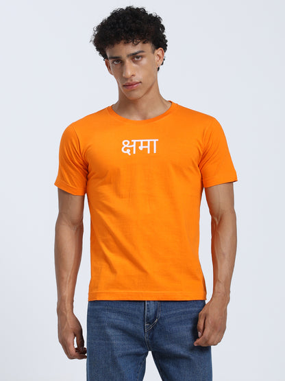 Shama Print Regular Fit Round Neck Cotton T-Shirt for Men & Women