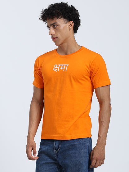 Shama Print Regular Fit Round Neck Cotton T-Shirt for Men & Women