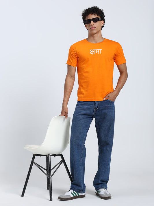 Shama Print Regular Fit Round Neck Cotton T-Shirt for Men & Women